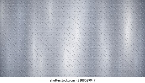 Abstract metallic background in light blue colors with highlights and non slip corrugation