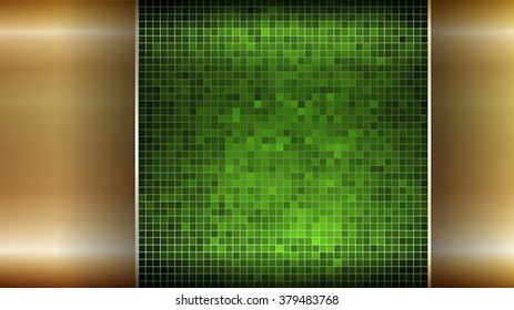 The abstract metallic background with square pattern