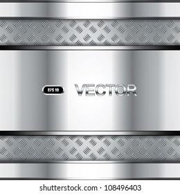 Abstract metallic background - steel style vector