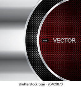 Abstract metallic background - steel style vector