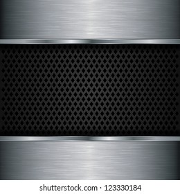 Abstract metallic background, vector illustration