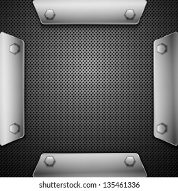 Abstract metallic background. Vector illustration. Eps10