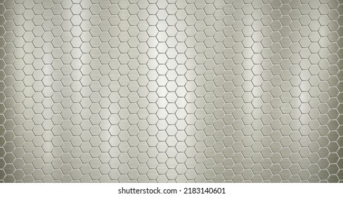 Fondo metálico abstracto en colores amarillos con realce, compuesto por placas hexagonales voluminosas pequeñas