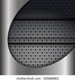 The abstract metallic backgroung with infographic element