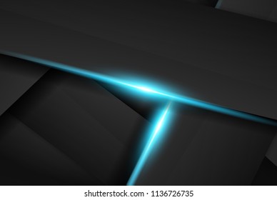 abstract metallic black blue frame sport design concept innovation background