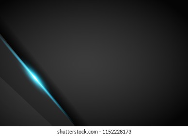 abstract metallic black blue frame sport design concept innovation background