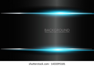 abstract metallic black blue frame sport design concept innovation background