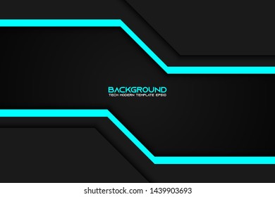 abstract metallic black blue frame sport design concept innovation background. Technology background with metallic banner. vector illustration.