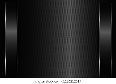 abstract metallic black frame layout modern tech design template background