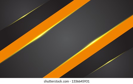 Abstract metallic  black frame layout modern tech design template background , Black and  background. Vector graphic template design - Vector