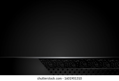 abstract metallic  black frame layout design tech innovation concept background.