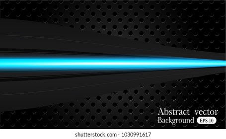 abstract metallic blue black frame design innovation concept layout background.Vector digital art.