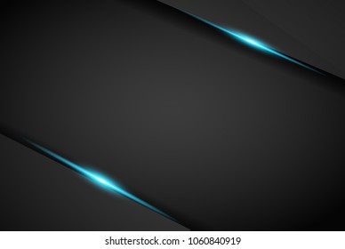abstract metallic blue black frame layout modern tech design template background