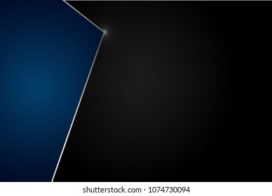 abstract metallic blue black frame design innovation concept layout background