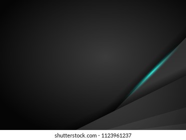 abstract metallic blue black frame layout modern tech design template background.