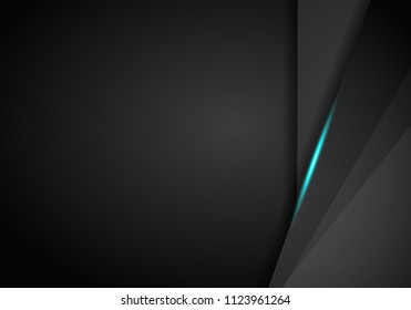 abstract metallic Blue black frame layout modern tech design template background