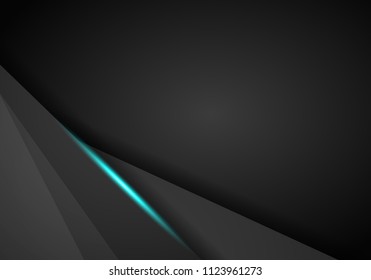 abstract metallic Blue black frame layout modern tech design template background