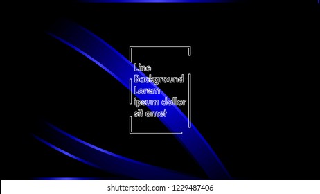 abstract metallic blue black frame layout modern tech design template background