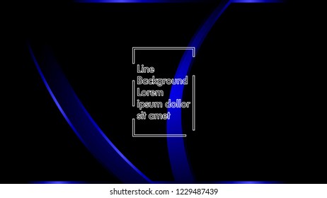 abstract metallic blue black frame layout modern tech design template background