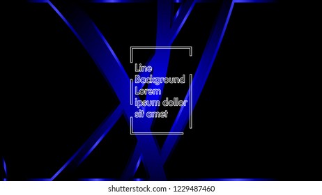 abstract metallic blue black frame layout modern tech design template background