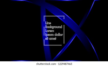 abstract metallic blue black frame layout modern tech design template background