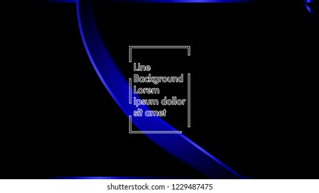 abstract metallic blue black frame layout modern tech design template background