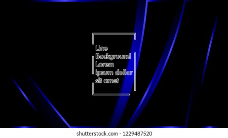 abstract metallic blue black frame layout modern tech design template background