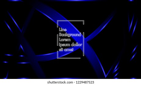 abstract metallic blue black frame layout modern tech design template background