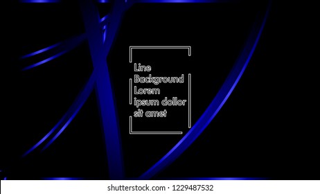 abstract metallic blue black frame layout modern tech design template background