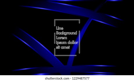 abstract metallic blue black frame layout modern tech design template background