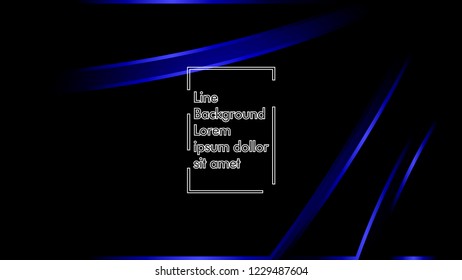abstract metallic blue black frame layout modern tech design template background