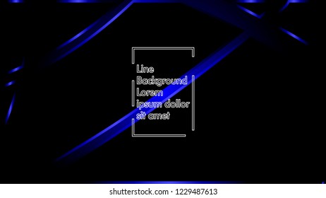 abstract metallic blue black frame layout modern tech design template background