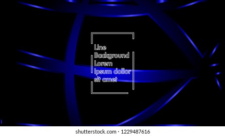 abstract metallic blue black frame layout modern tech design template background