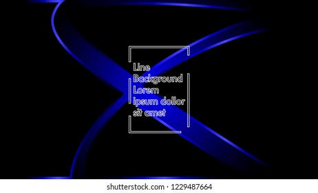 abstract metallic blue black frame layout modern tech design template background