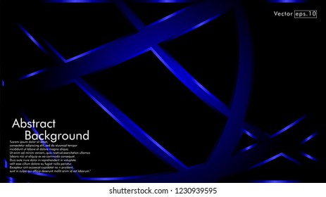 abstract metallic blue black frame layout modern tech design template background