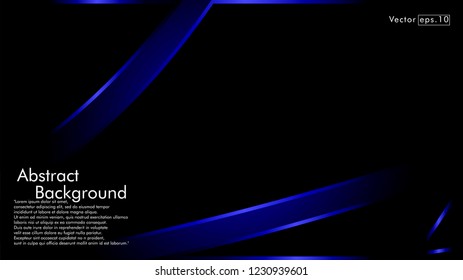 abstract metallic blue black frame layout modern tech design template background
