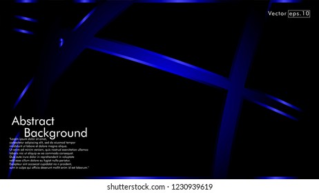 abstract metallic blue black frame layout modern tech design template background
