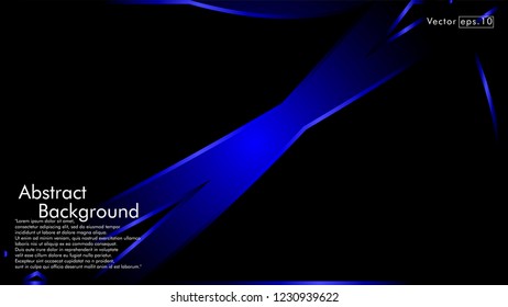 abstract metallic blue black frame layout modern tech design template background