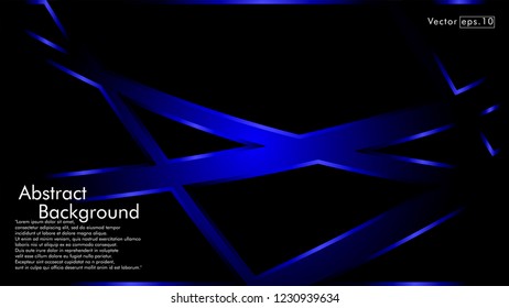 abstract metallic blue black frame layout modern tech design template background