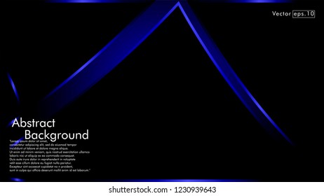 abstract metallic blue black frame layout modern tech design template background