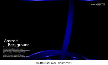 abstract metallic blue black frame layout modern tech design template background