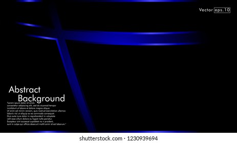 abstract metallic blue black frame layout modern tech design template background