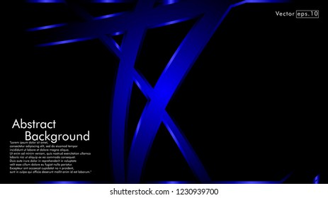 abstract metallic blue black frame layout modern tech design template background