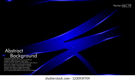 abstract metallic blue black frame layout modern tech design template background