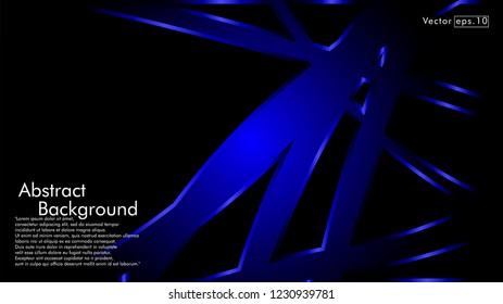 abstract metallic blue black frame layout modern tech design template background