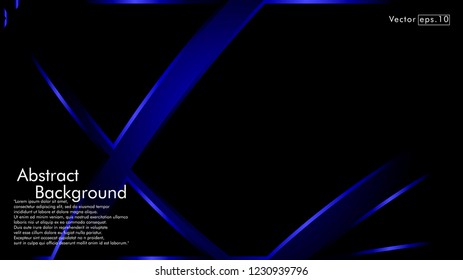 abstract metallic blue black frame layout modern tech design template background