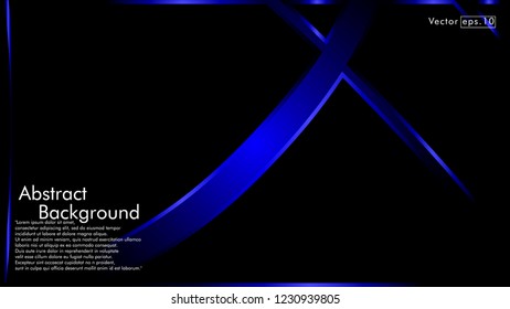 abstract metallic blue black frame layout modern tech design template background