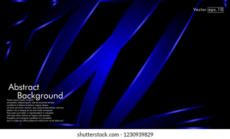 abstract metallic blue black frame layout modern tech design template background