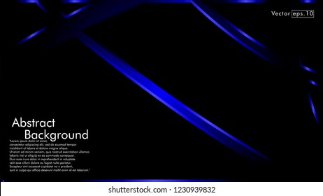 abstract metallic blue black frame layout modern tech design template background