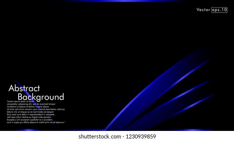 abstract metallic blue black frame layout modern tech design template background